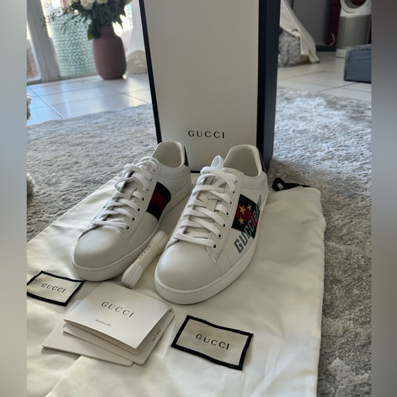 🔥ACE GUCCI BAND SNEAKERS 🔥 LOW TOP AUTHENTIC - Picture 3 of 7
